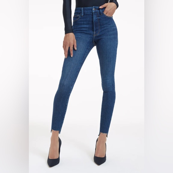 Ladies jeans by Good American - GOOD WAIST STEP HEM *pics by GA - Picture 4 of 7